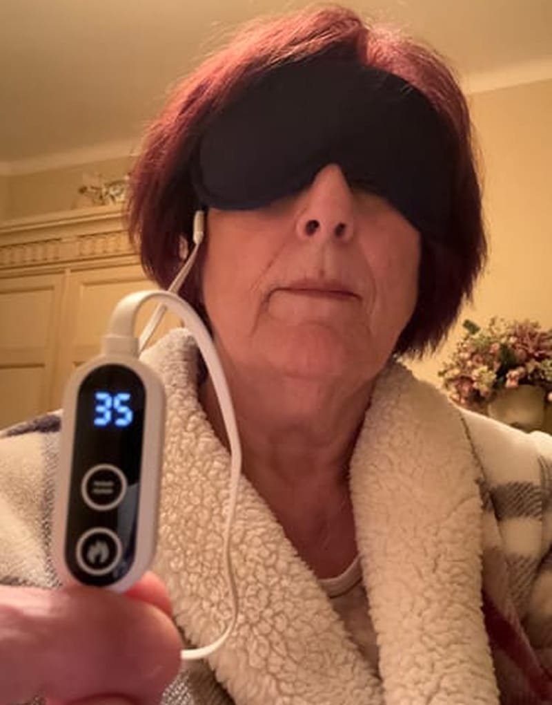 Real customer usage photo demonstrating comfort and effectiveness